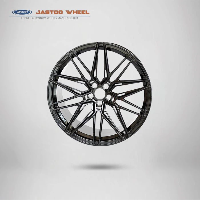 ล้ออลูมิเนียมวาวสีดำ 22x10 นิ้วล้อรถผู้โดยสาร